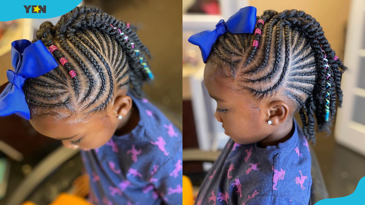 Three-Braided Hairstyle for Little Girls – At Home With Zan