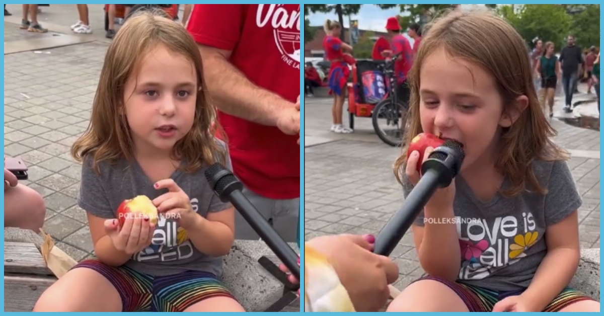 5-year-old girl who claims she has been dating for 2 years gives relationship advice to women