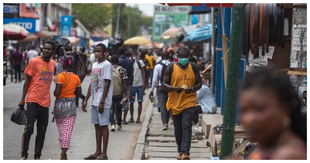 Ghanaians on street