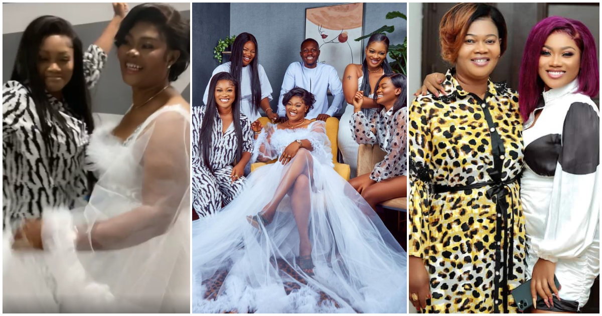 Are they twins? - Fans wonder as Kumawood actress Sandra Sarfo Ababio flaunts her gorgeous mother in lovely family photos & video