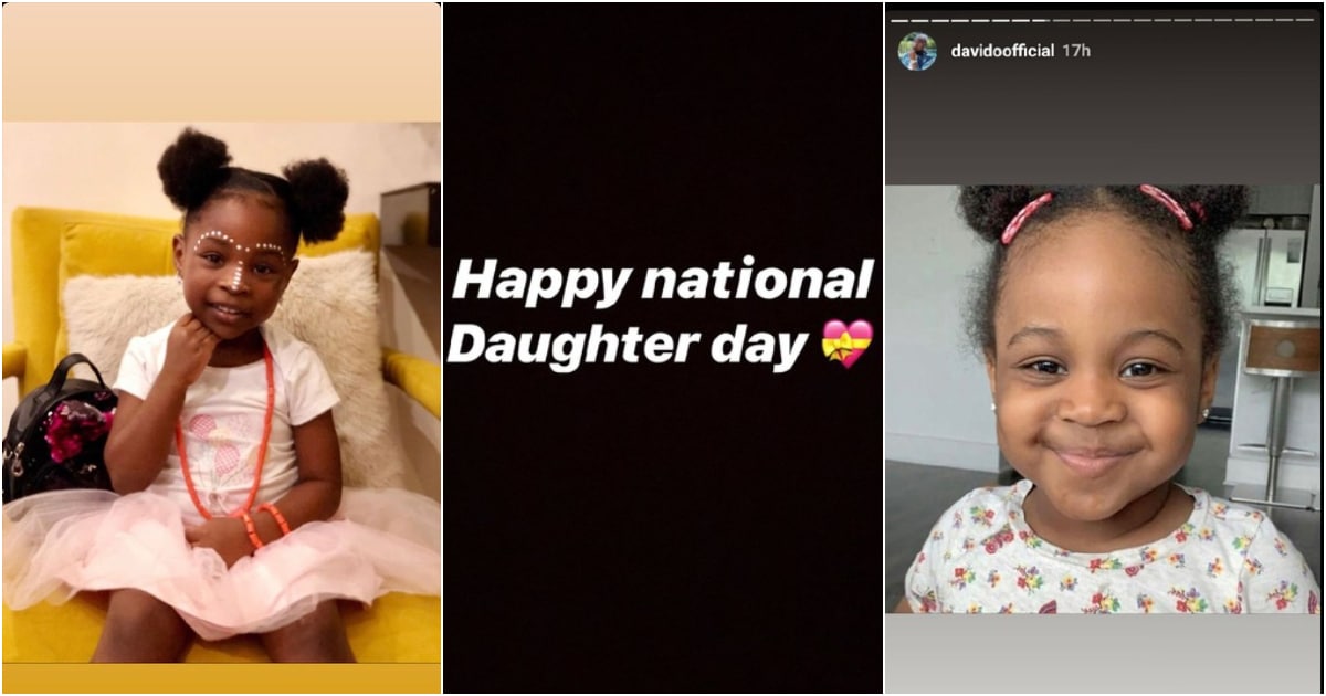 Davido celebrates his daughters on National Daughters Day