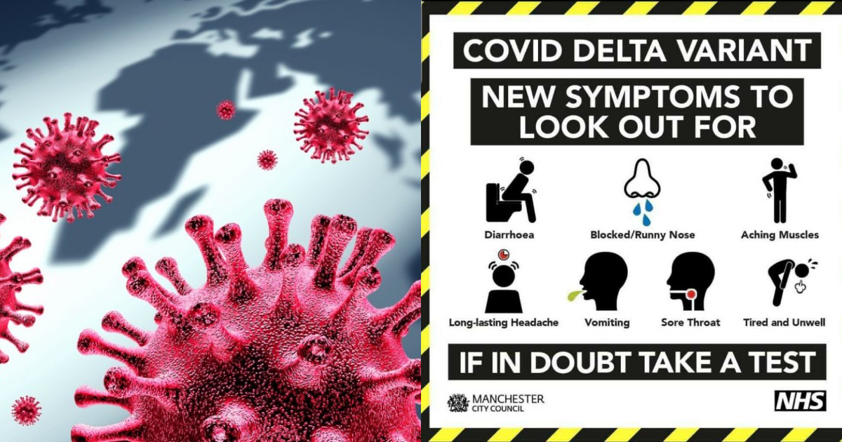 7 major symptoms of the New Delta variant of the COVID-19