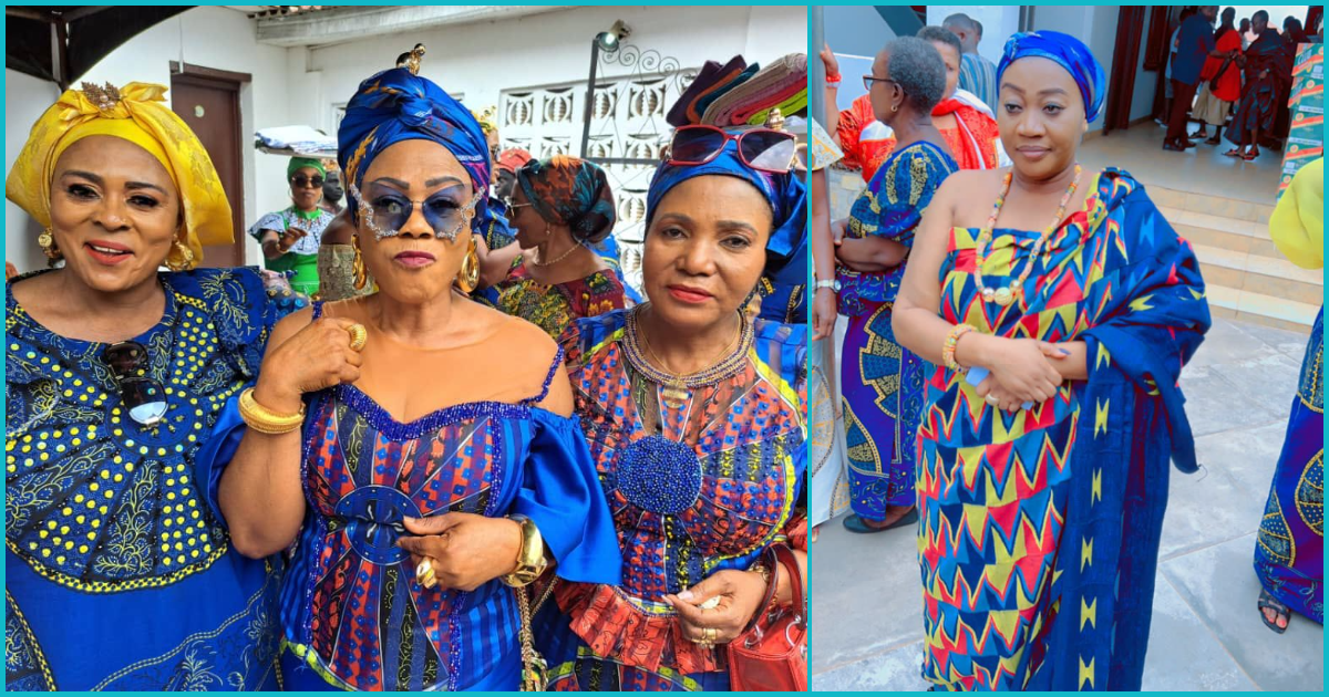 Videos drop as Nadia Buari's stepmother and friends storm enstoolment of Akropong Akuapem's Akwaboahemaa
