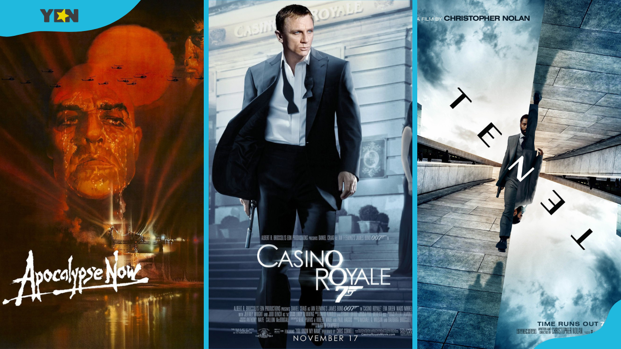 Best spy movies; Apocalypse Now, Casino Royale, and Tenet