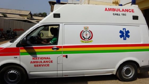 A photo of an ambulance