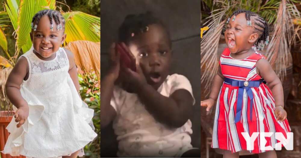 Stonebwoy's daughter Jidula gets Yeezy shoes as gift from singer Nana Fofie (video)
