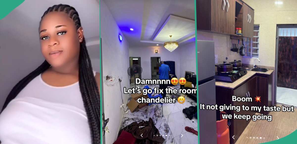 Watch: Lady redecorates her new apartment and shows it off, social media reacts