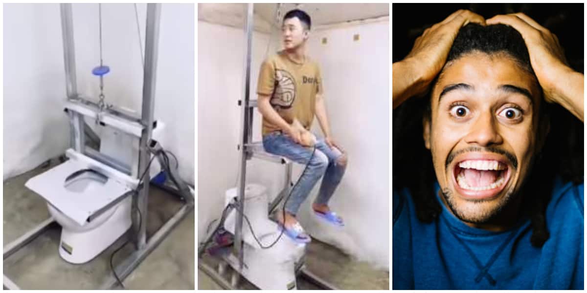 Man invents new toilet with seat that goes up like an elevator; says it will prevent snakes