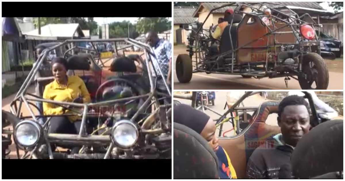 TaTu student invents car with 3 wheels without any training, shows how it works