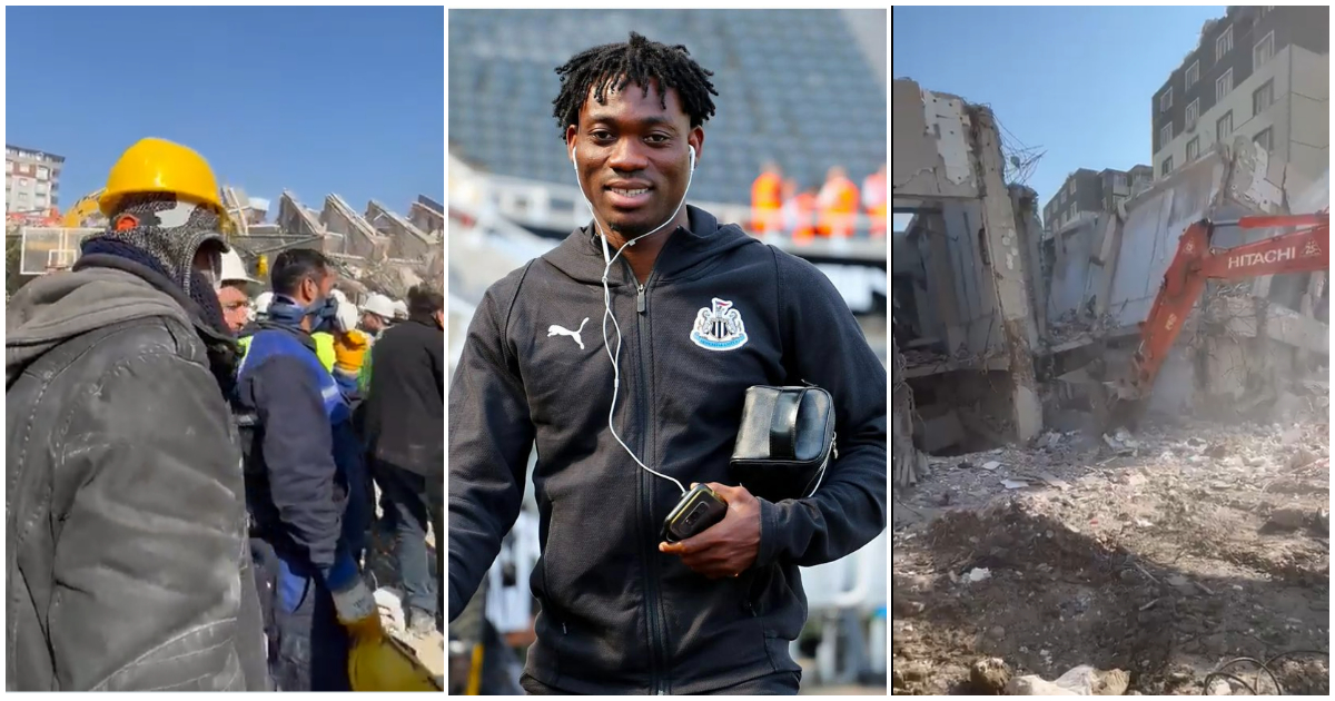Christian Atsu: Turkish Sports journalist shares video update from ongoing search at his apartment