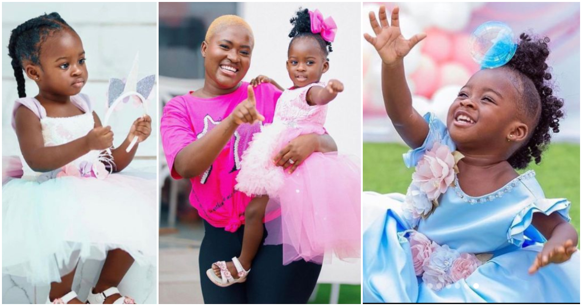Island Frimpong: Photo of Fella Makafui's beautiful daughter causes stir online: “It is well”