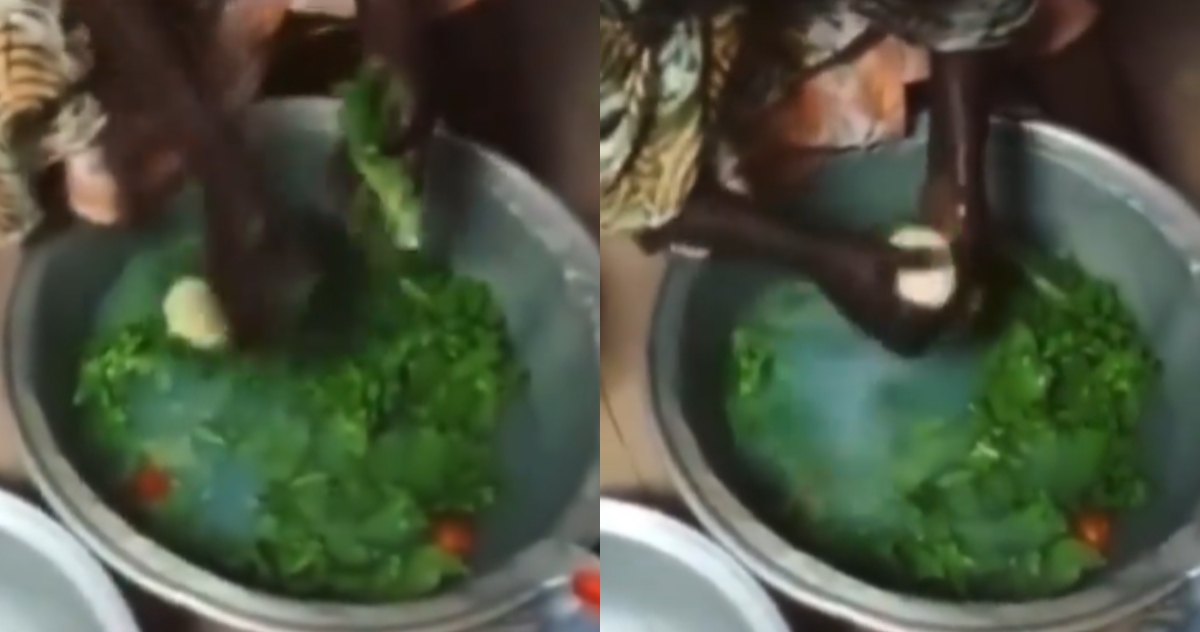 Market woman spotted washing lettuce with soap in video
