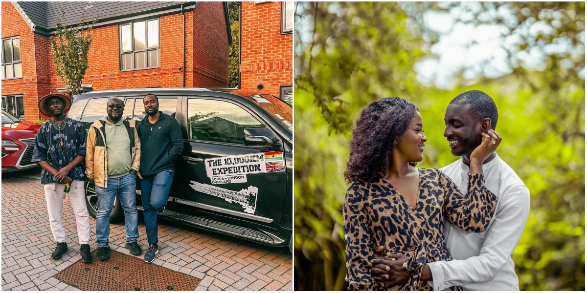 Accra to London road trip: Ama applauds her family members who embarked on the journey