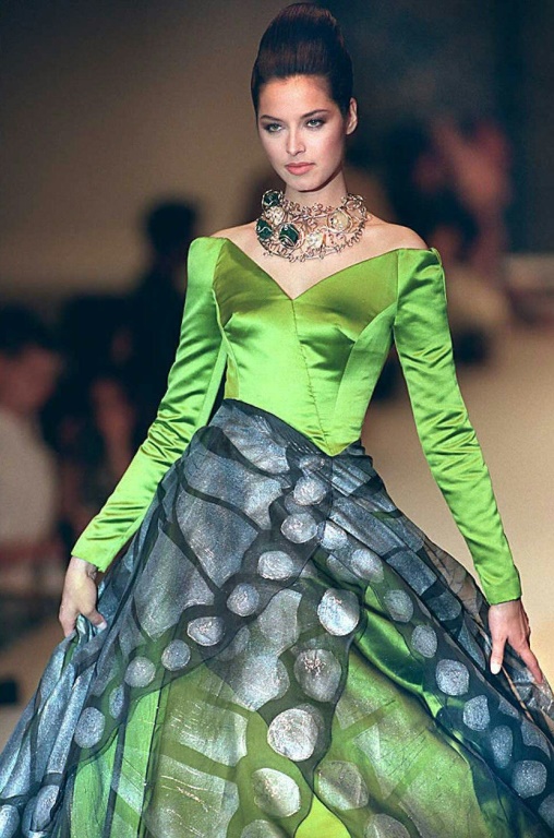 Butterfly motifs featured heavily in Mori's designs, such as this one from her Autumn-Winter 1996-7 collection