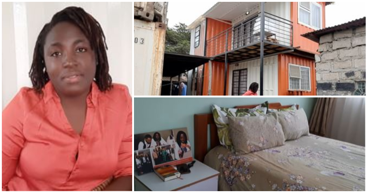 Woman flaunts her container house