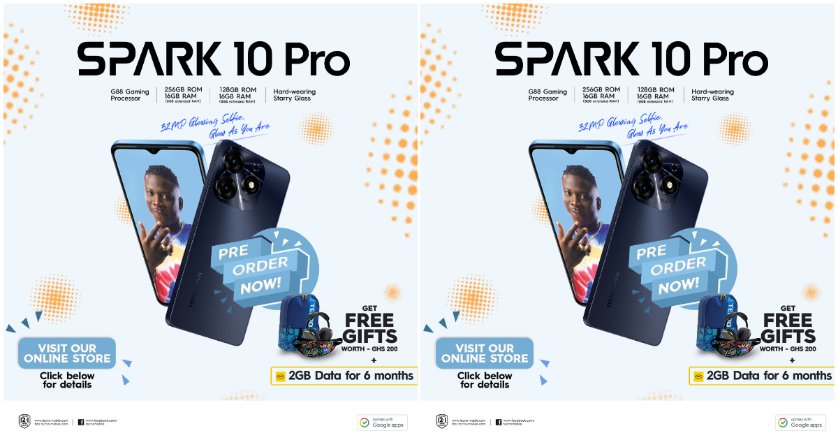 Preorder Tecno Spark 10 Pro and enjoy free data and gifts, more details emerge