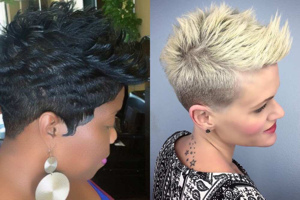 very short pixie cuts for older woman