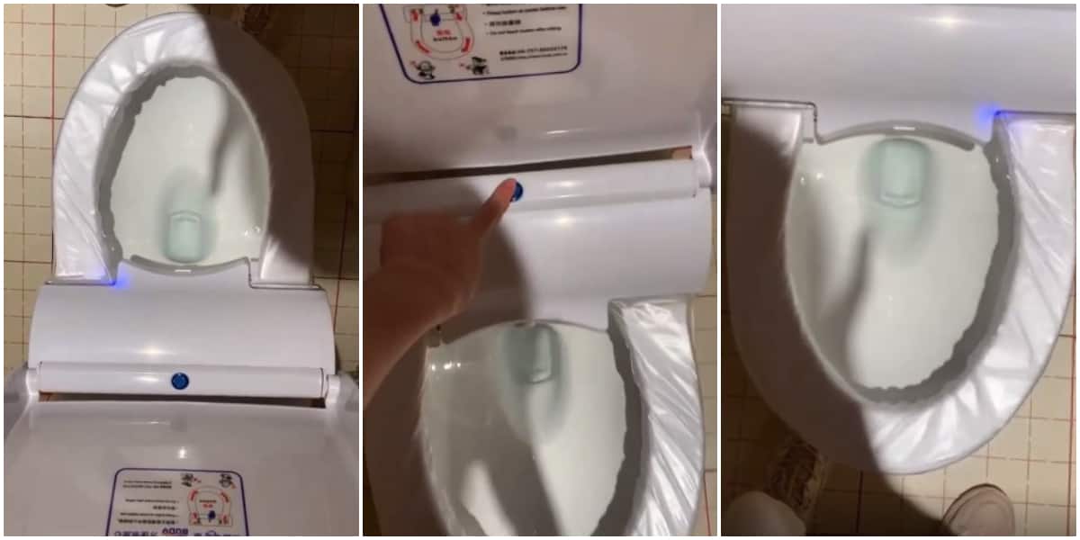 Video of toilet seat with produces nylon from its side goes viral