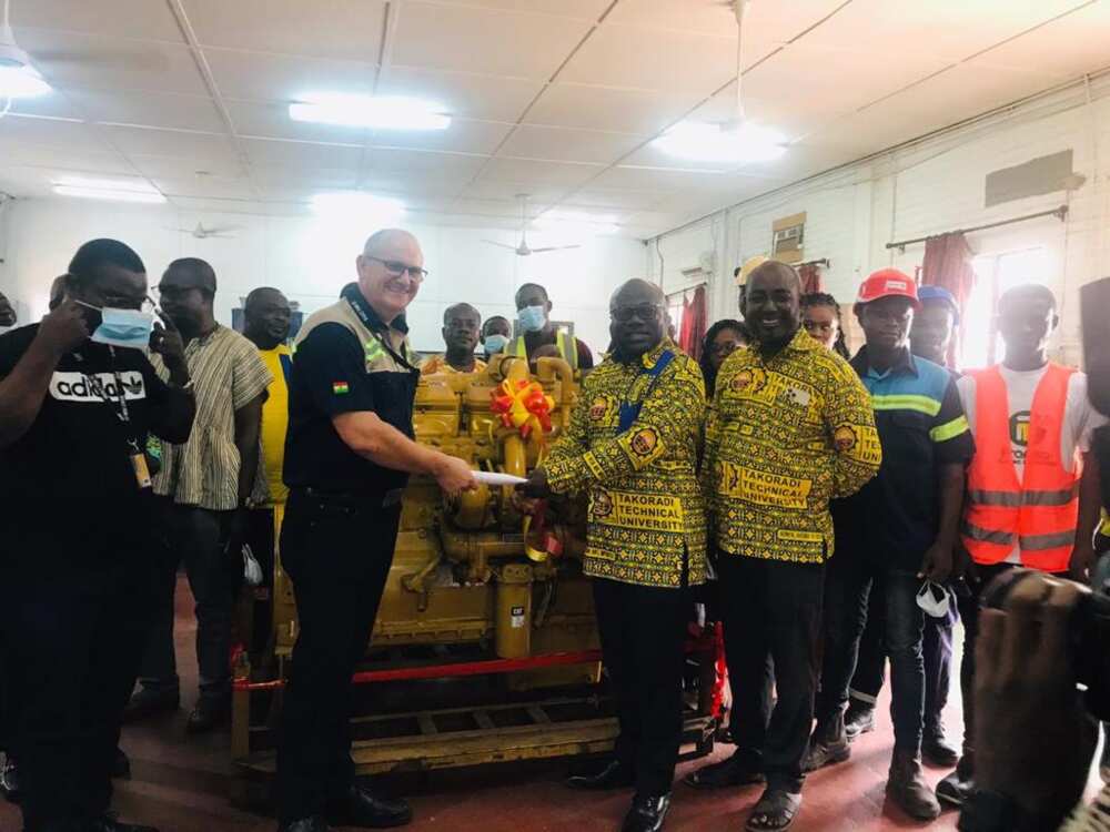 Mantrac Ghana donates Caterpillar Engine worth $20,000 to TTU Autotronic Laboratory