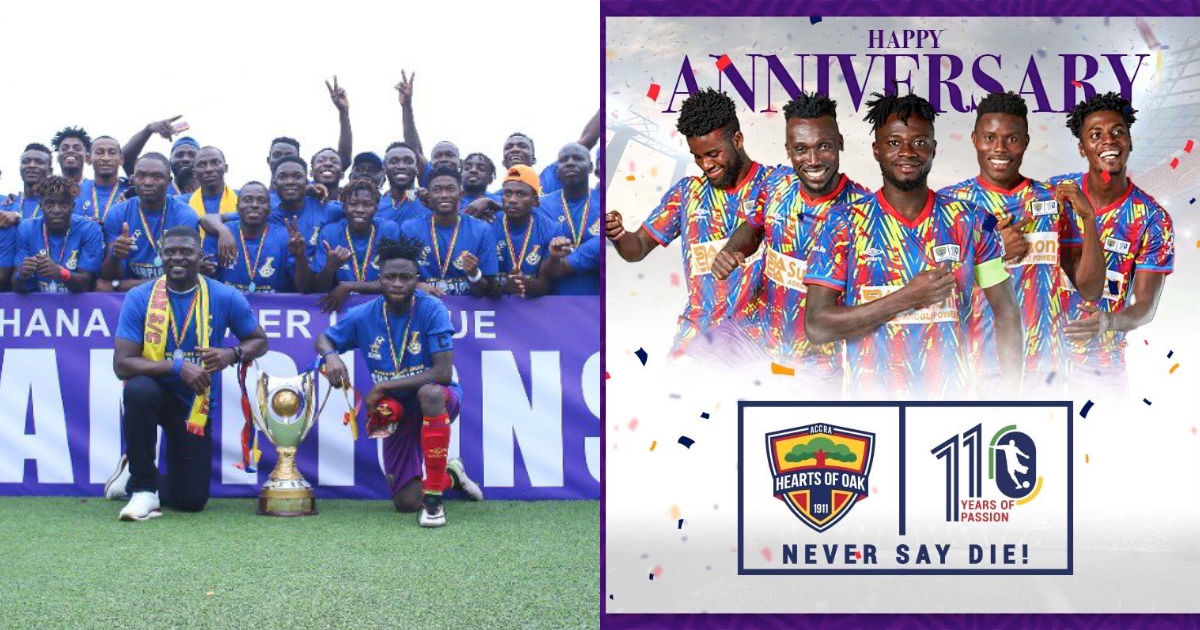 Ghana Premier League champions Hearts of Oak celebrates 110th anniversary today