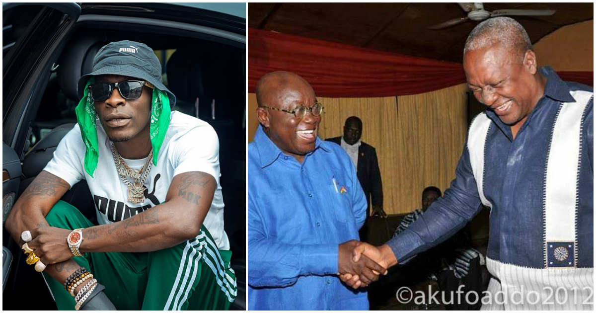 Shatta Wale advises Ghanaians, says Akufo-Addo and Mahama are using the country as a family business
