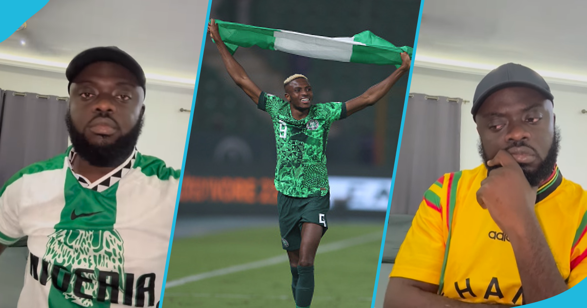 Nigerian qualifies for the 2023 AFCON finals, funny video of Kwadwo Sheldon ditching Ghana's jersey drops