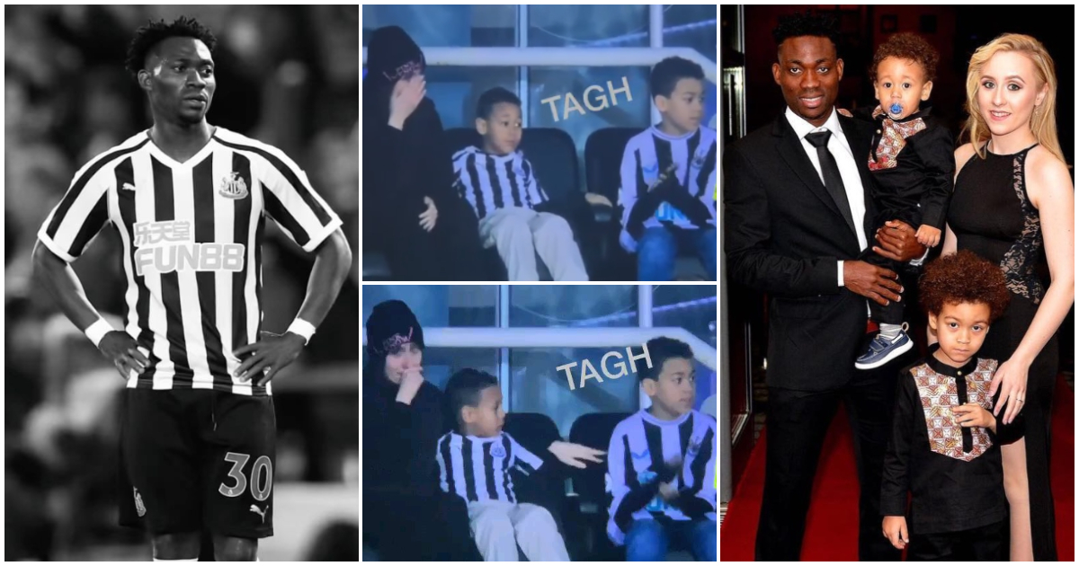 So touching: Newcastle honours Christian Atsu, his wife and children go emotional at stadium (Video)