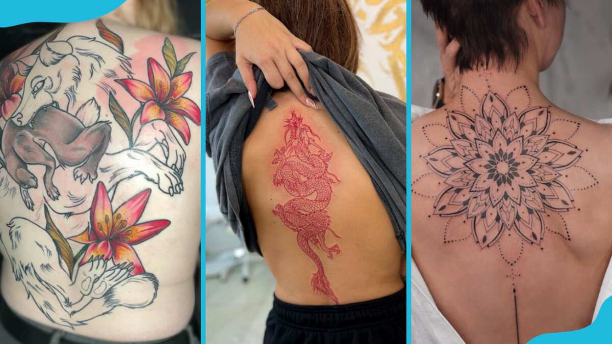 Upper Back Tattoo Ideas for Women  Girl neck tattoos, Spine tattoos for  women, Girl back tattoos