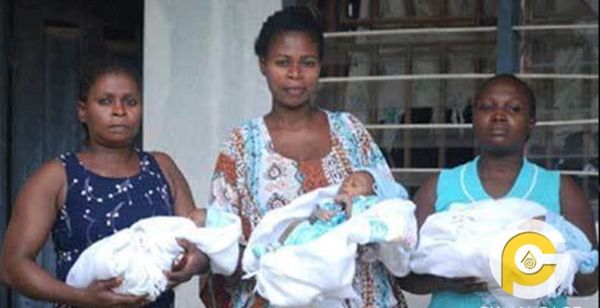 Mother of 2 kids tells sad story of how her husband abandoned her after giving birth to triplets
