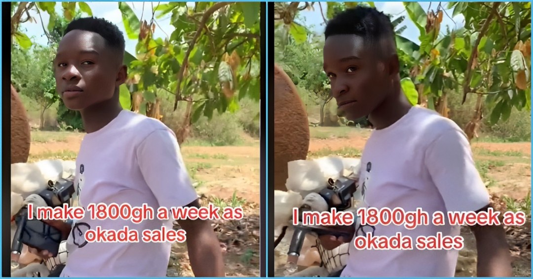 Young Ghanaian Okada rider opens up about his work: "I make GH₵1,800 a week"