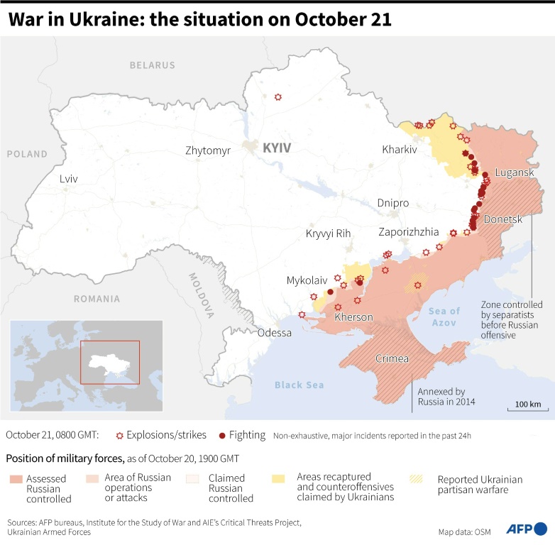 War in Ukraine: the situation on October 21