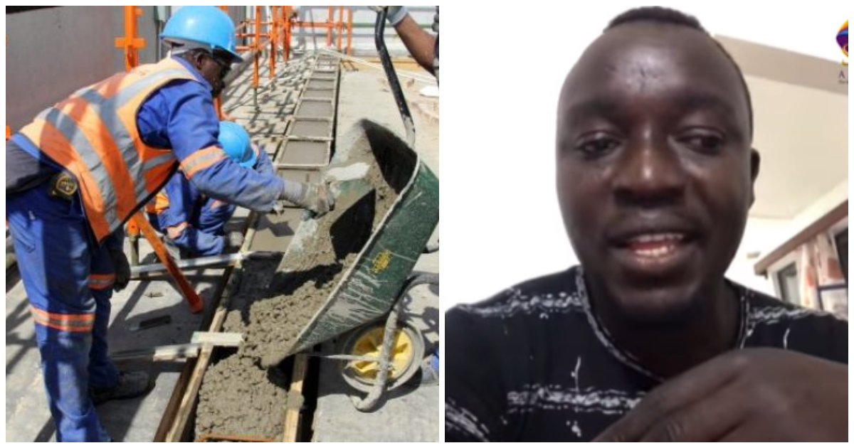 "I'm an SHS graduate but I make over GH₵8k as a construction worker abroad" - Mauritius-based GH man