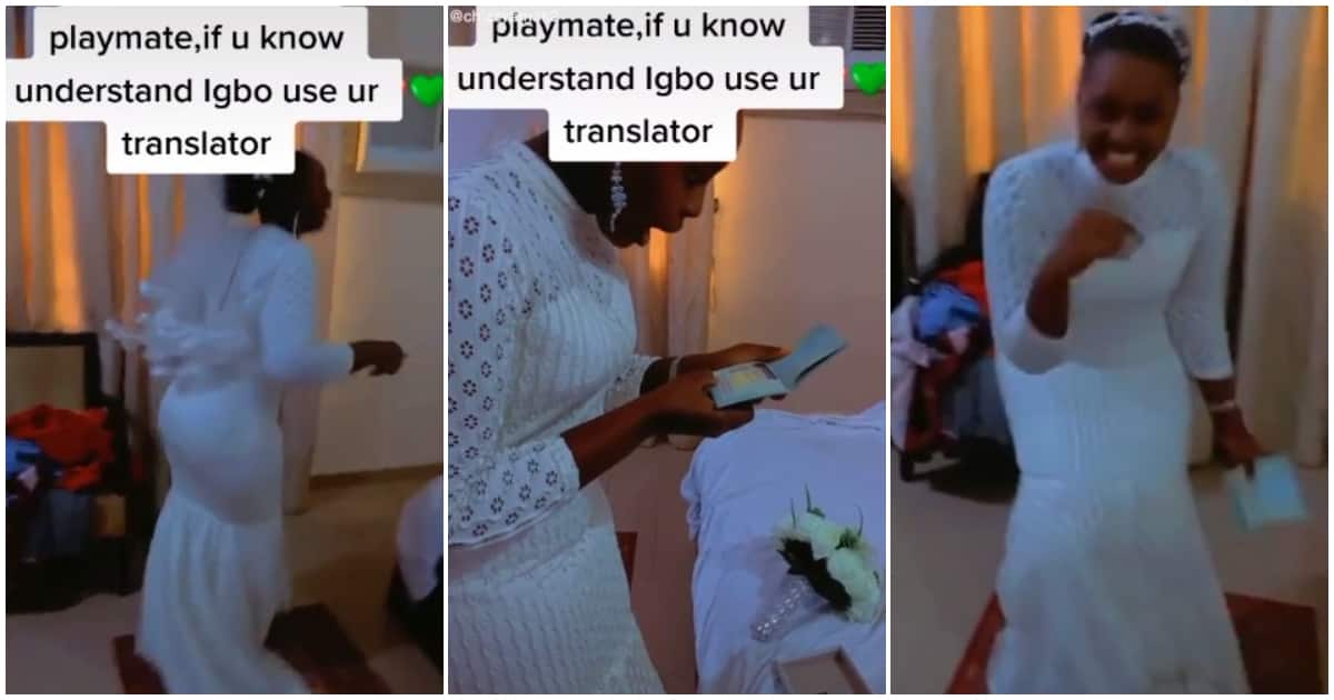 Birde reacts after she got visa, bride threatens to deal with groom, travel visa on wedding day, lovely wedidng videos