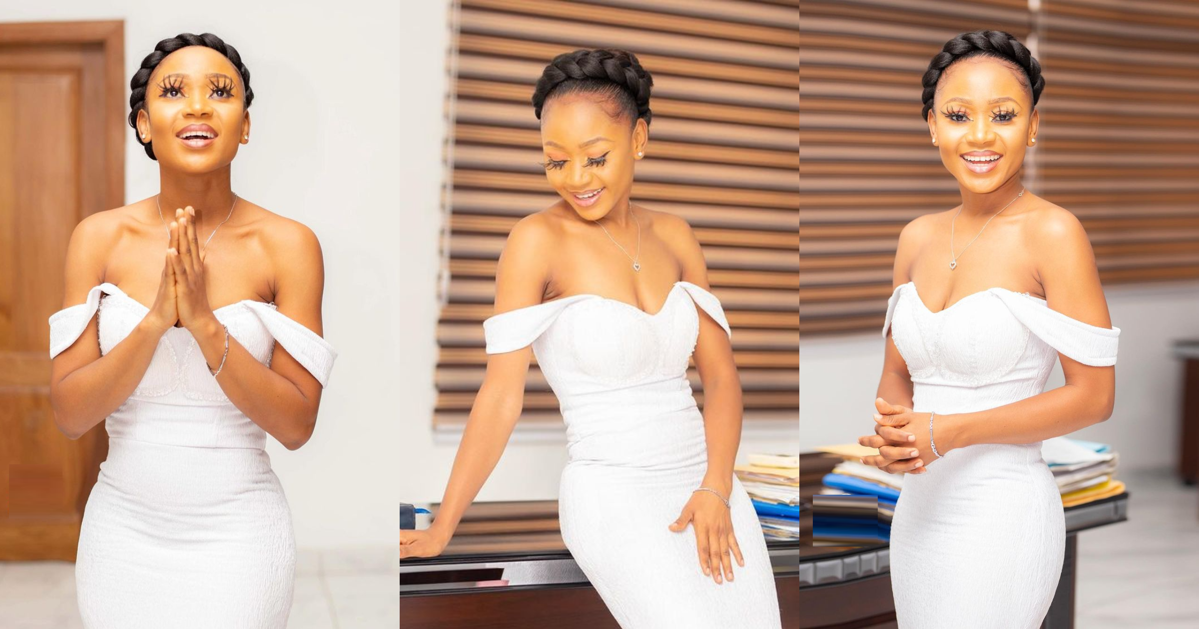 Akuapem Poloo's Father Pops Up For The 1st Time As He Visits Actress (Photo)