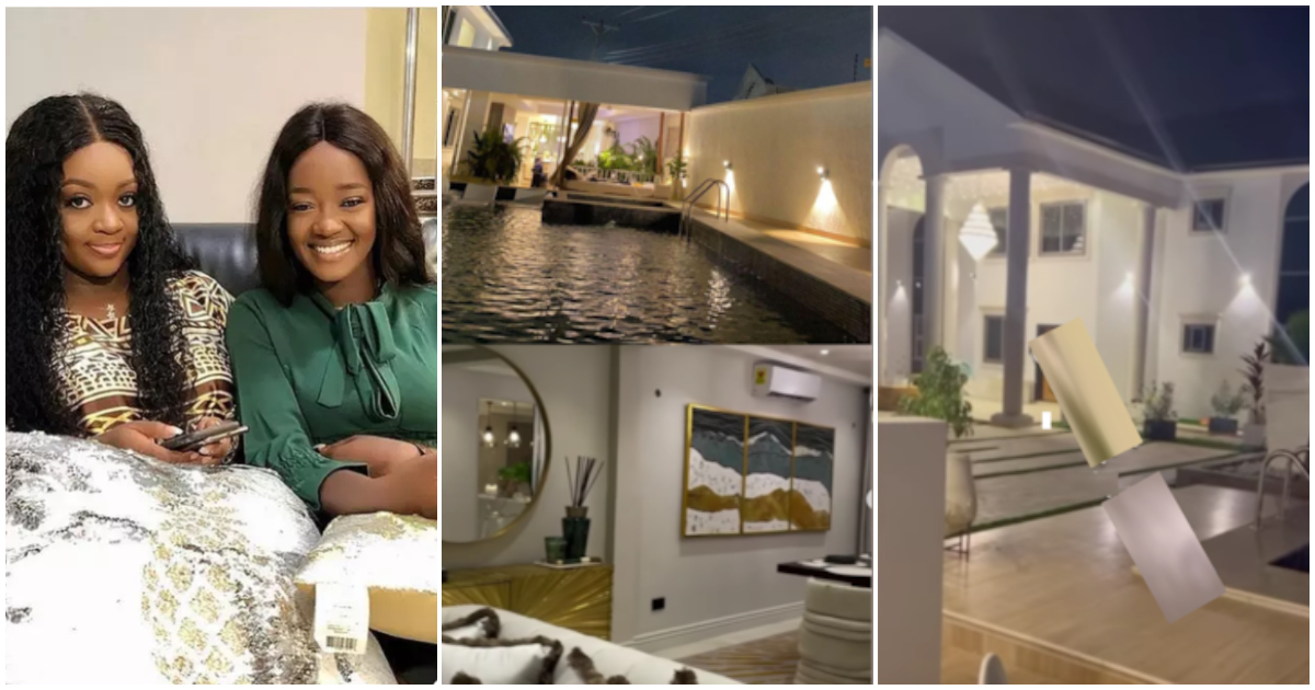 Na woman do am oo: Nigerian actress Luchy Donalds gushes as Jackie Appiah gives her a tour of her Trassaco mansion (Video)