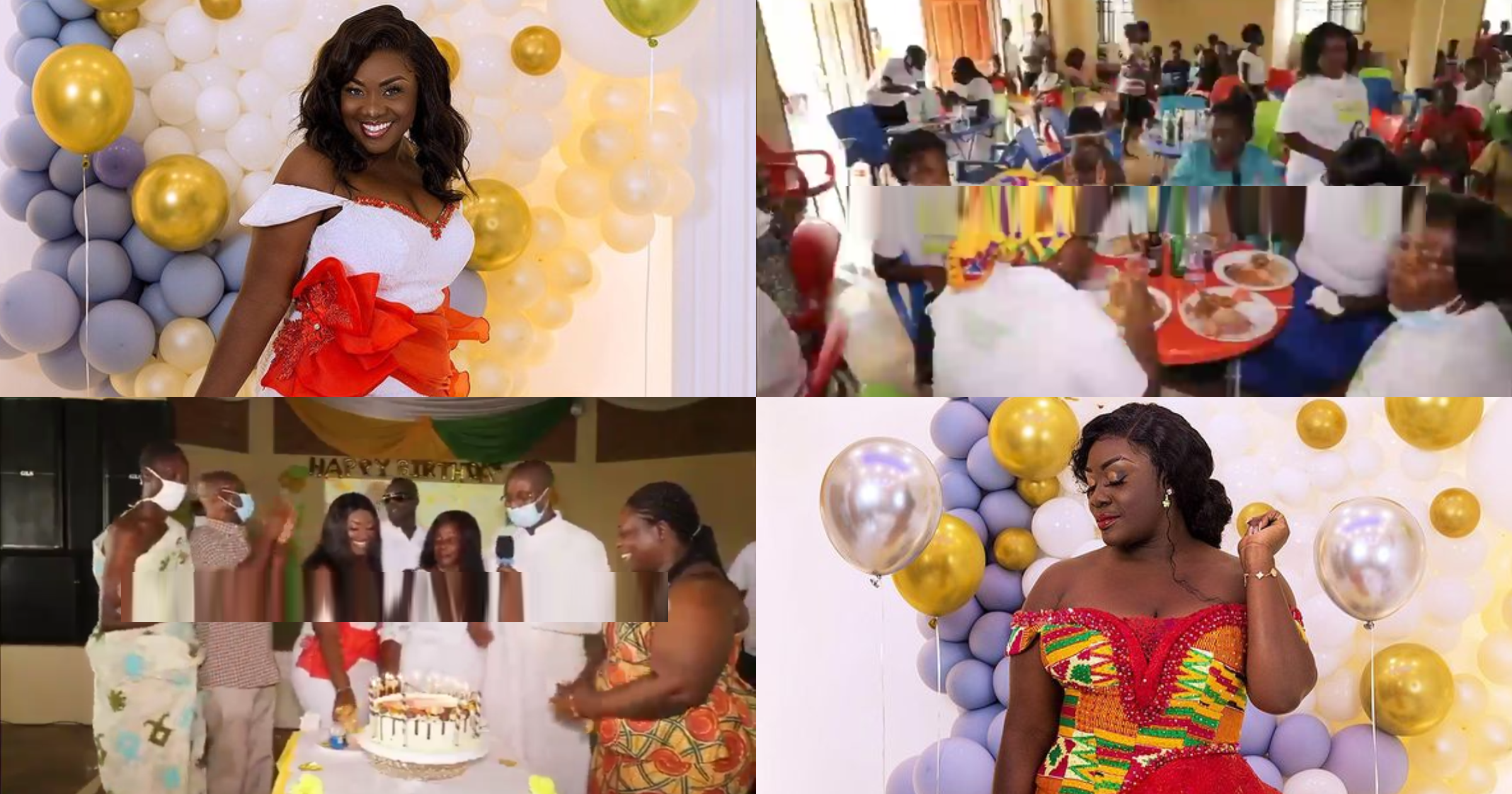Emelia Brobbey celebrates 39th birthday with widows in her hometown (video)