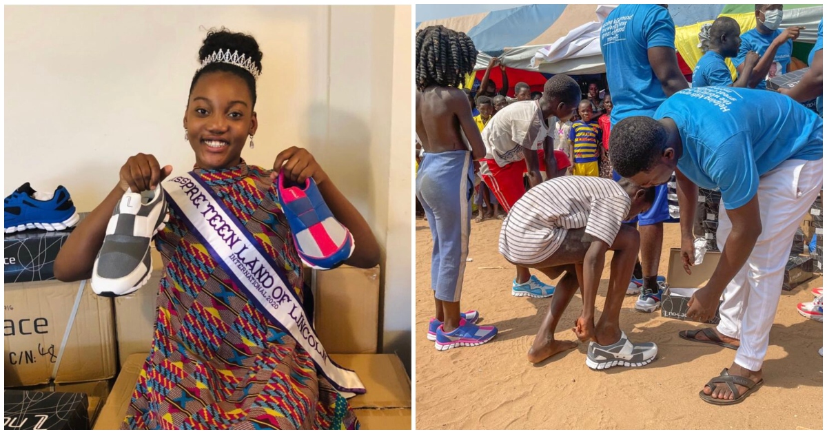 Kerry Koranteng has donated over 1000 shoes to needy kids in Ghana