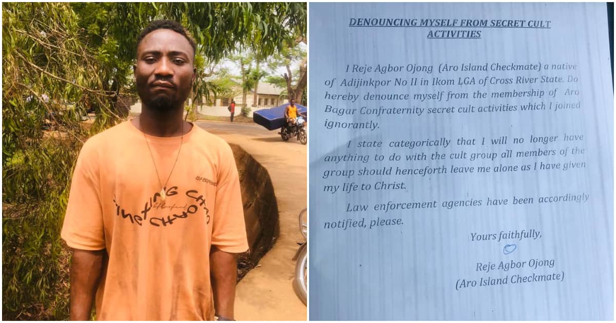 Young Nigerian man writes open letter to cult group, says he is no longer interested and has given his life to Christ