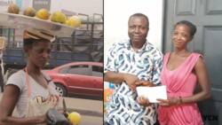 Unemployed nurse sells orange for survival on the streets of Accra
