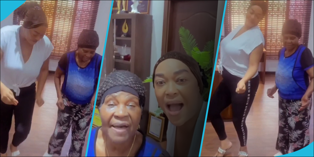 Kalsoume Sinare Baffoe and her mother in law dancing in their plush mansion