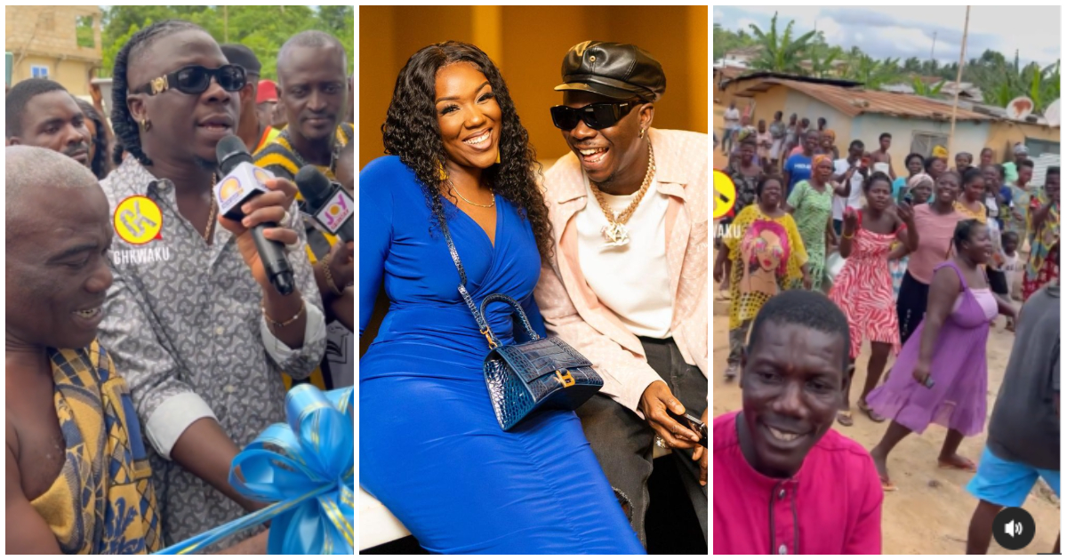 Stonebwoy and his wife commissions borehole