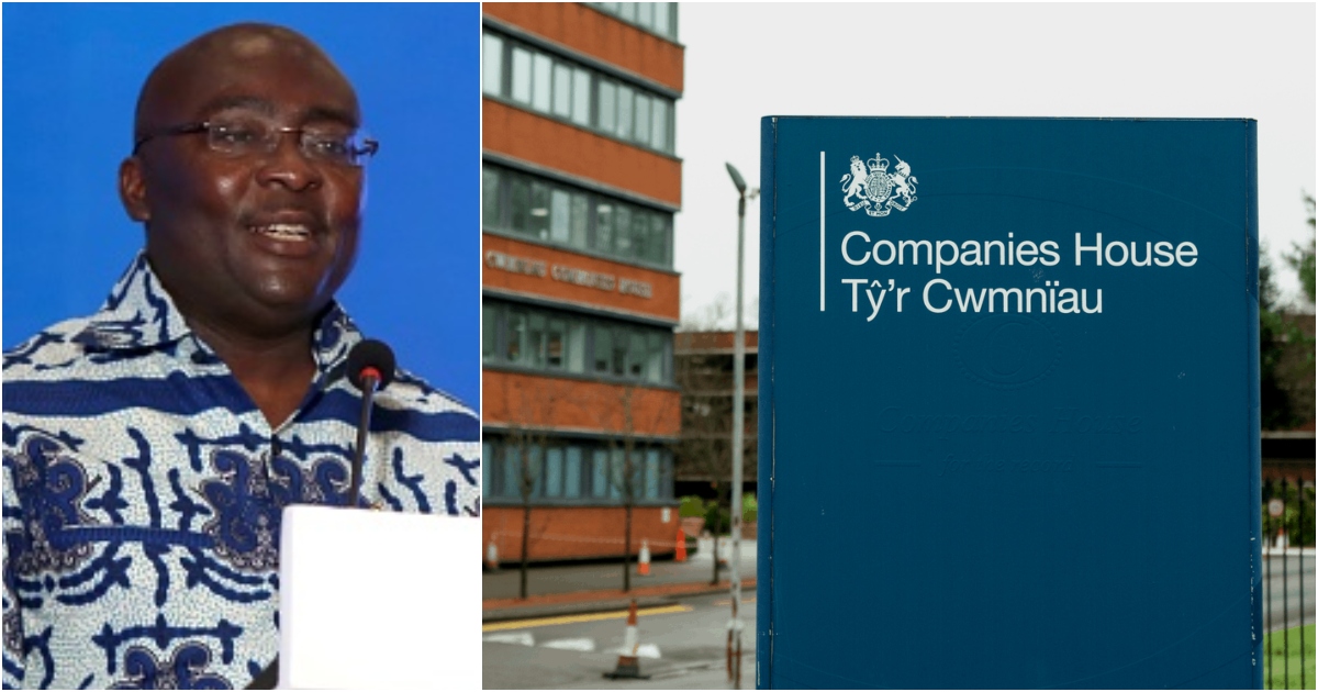 Vice president Bawumia says the information about him on the UK Companies House website is an error