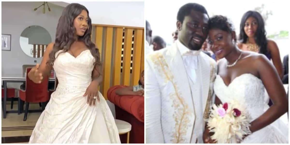 Photos of Mercy Johnson and her husband.