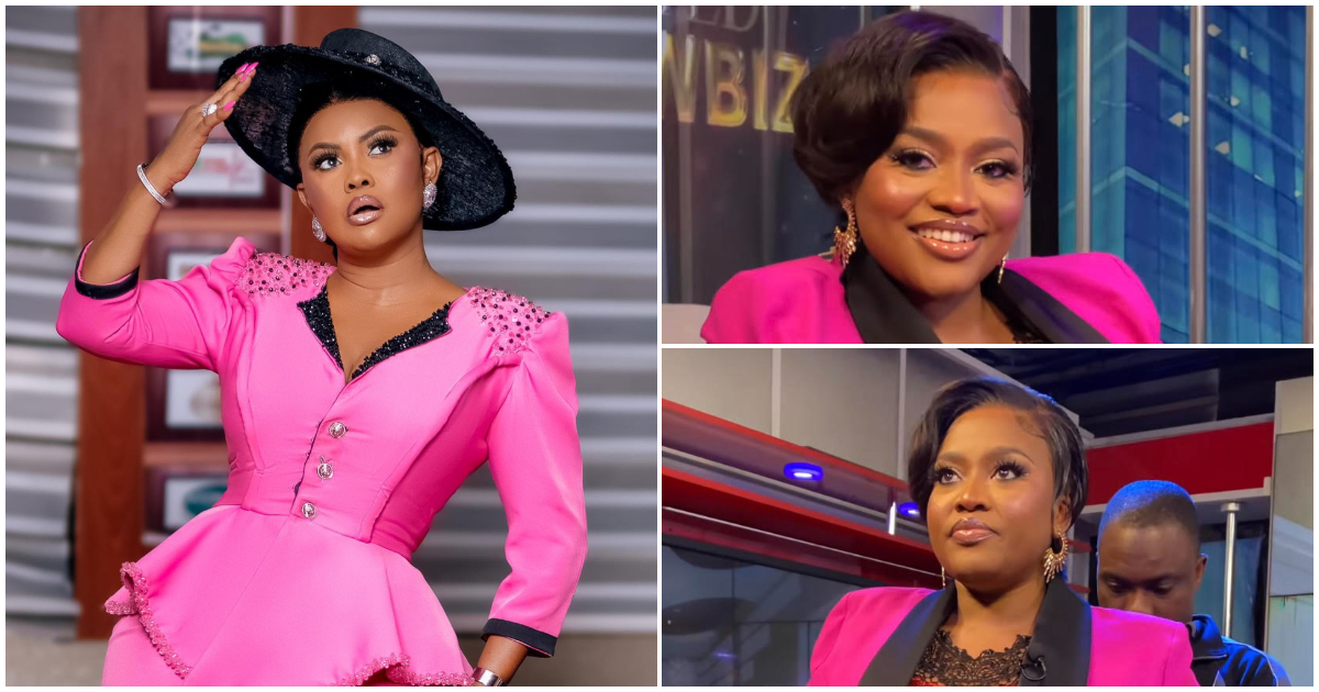 MzGee Channels Nana Ama McBrown As She Slays In Pink Suit To Host United Showbiz Entertainment Program
