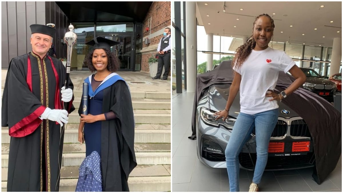 Lady graduates, gets new car all in November, shares cute photos