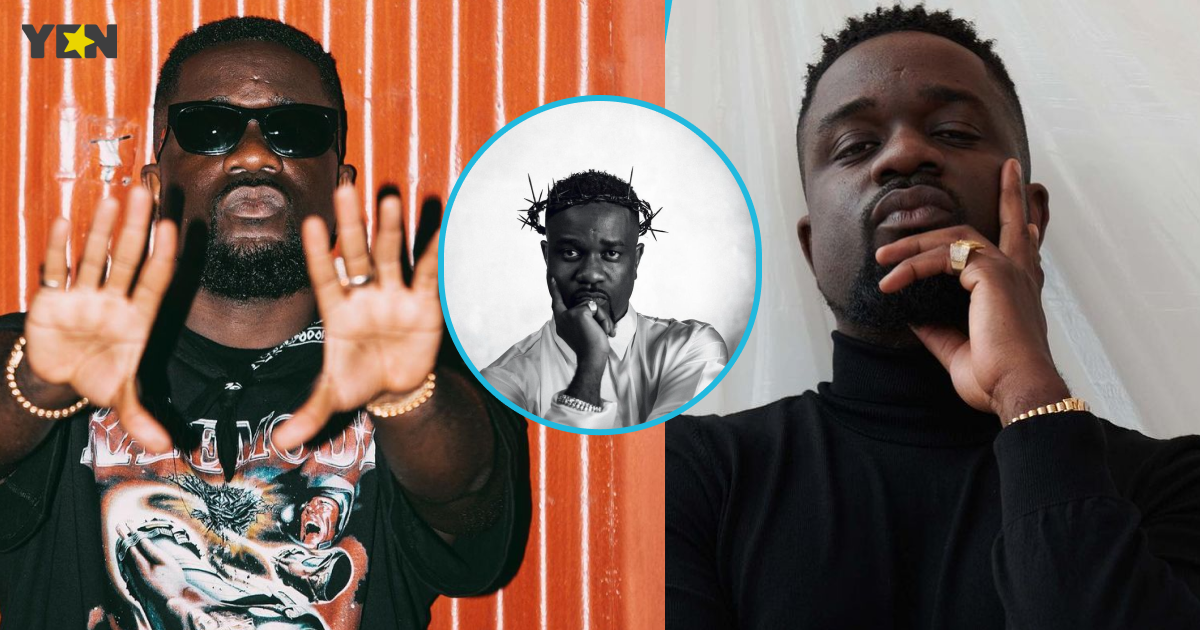 Sarkodie goes viral on Instagram as he rocks elegant white outfit and crown of thorns like Jesus
