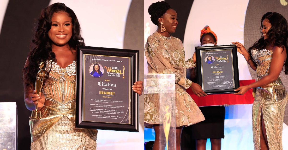 Berla Mundi receives genuine big award at Ghana Women of the Year Honours
