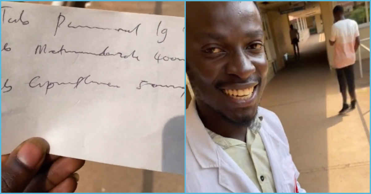 Photo of a Ghanaian doctor and a prescription