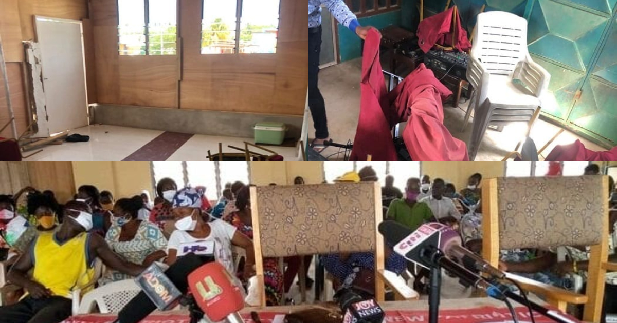 Land guards storm NPP press conference; destroy chairs, tables as journalists ran for cover