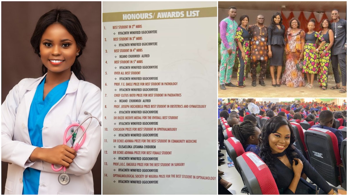 Young lady makes mum cry for joy as she becomes doctor, gets 11 awards